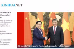 Chinese media spotlights Vietnamese top legislator’s China visit