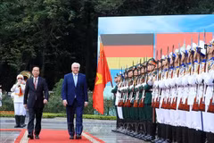 Welcome ceremony held for German President in Hanoi