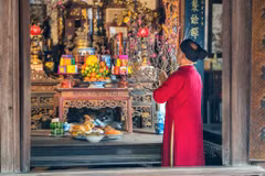 Ancestor worship reminds people of their roots