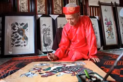Preservation efforts made as folk paintings face disintegration