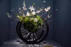 Vietnamese flower arrangements displayed at Japan exhibition 