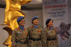 Female peacekeepers bring souvenirs from int’l tour of duty