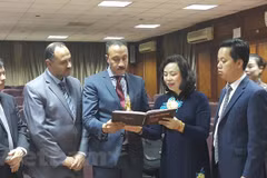 Hanoi delegation on Egypt visit 