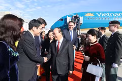 Prime Minister Nguyen Xuan Phuc arrives in Brussels 
