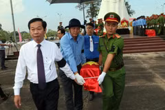 Reburial service for remains of fallen soldiers held in Kien Giang