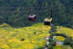 Fansipan cable car system adds to attractiveness of Sa Pa