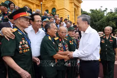 President To Lam and delegates (Photo: VNA)