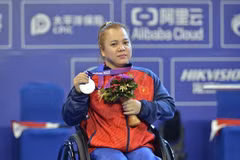 Powerlifter Dang Thi Linh Phuong (Photo: VNA)