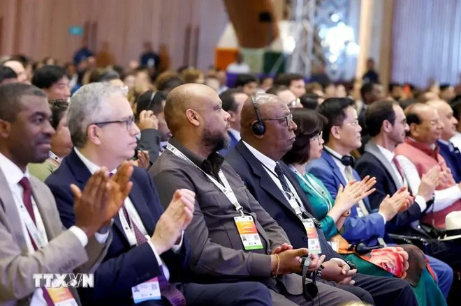 Delegates at the the opening ceremony of the 46th session of the World Heritage Committee of UNESCO in New Delhi, India, on July 21. (Photo: VNA) delegates.webp