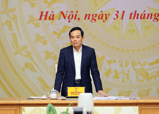 Deputy Prime Minister Tran Luu Quang speaks at the meeting. (Photo: VNA) quang2.jpg