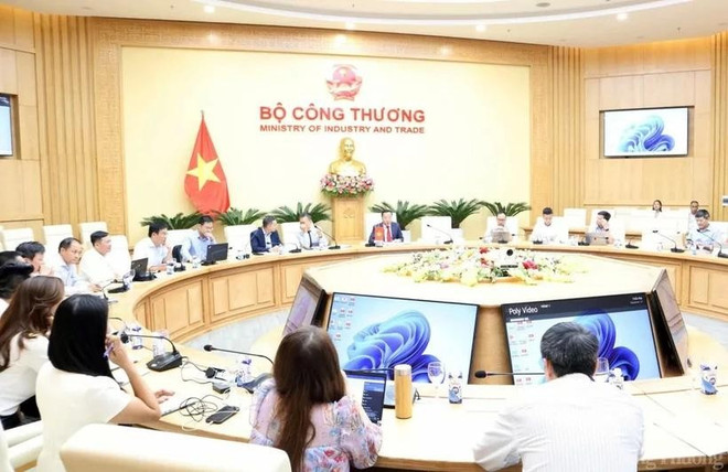 At the working session between Deputy Minister of Industry and Trade Nguyen Hoang Long and Norwegian Ambassador to Vietnam Hilde Solbakken. (Photo: VNA) JETP.jpg