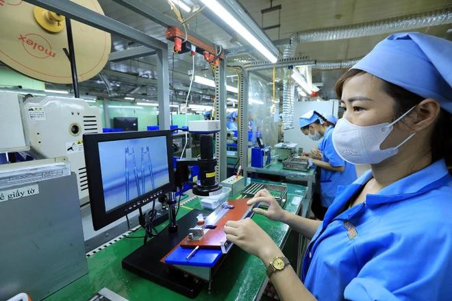 Digital transformation and circular economy are the goals that businesses are aiming for. (Photo: VietnamPlus) chuyendoiso.webp