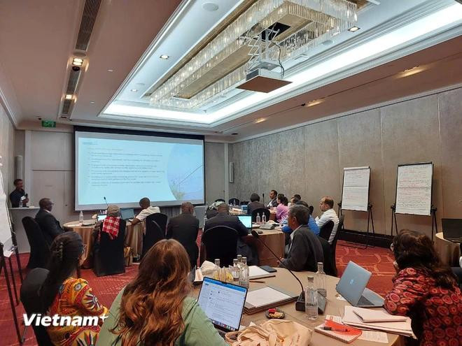 Journalists from several developing countries participate in a drowning prevention workshop in Thailand on September 9-10. (Photo: VietnamPlus) drowning 2.webp