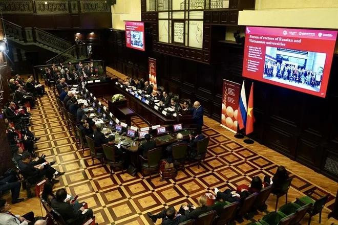 The 2nd forum of rectors of Russian and Vietnamese universities (Photo: VietnamPlus) VN-Russia3.webp
