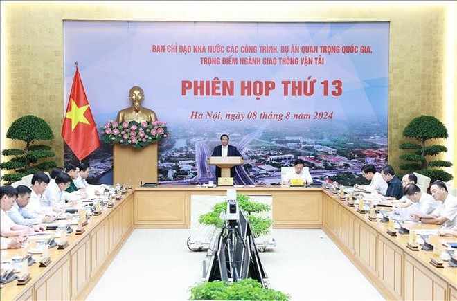 Prime Minister Pham Minh Chinh addresses the meeting (Photo: VNA) PM.jpg