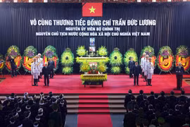 Funeral service held for former State President Tran Duc Luong 
