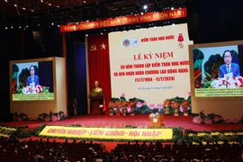 National Assembly Chairman Tran Thanh Man speaks at the ceremony (Photo: VNA)