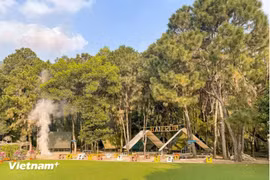 A camping site in Soc Son, Hanoi (Photo: VNA)
