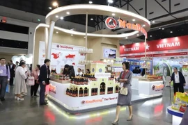 A Vietnamese booth at the THAIFEX – Anuga Asia 2024 in Thailand (Photo: VNA)