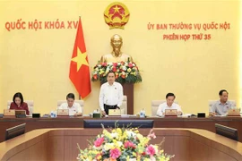 NA Chairman Tran Thanh Man speaks at the session (Photo: VNA)