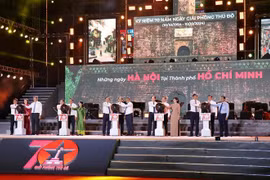 The "Hanoi Days in Ho Chi Minh City" programme kicks off in Nguyen Hue Pedestrian street in the southern metromolis on August 23. (Photo: VNA)