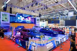 Volkswagen's booth at Vietnam Motor Show 2022 (Photo: VNA)