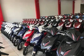 A showroom selling new motorbikes in Hai Duong city. (Photo of courtesy of haiduongtv.com.vn)