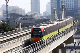 Hanoi metro trains put on trial speed run