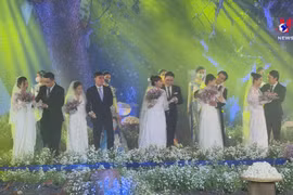 Special wedding ceremony held for couples on COVID-19 frontline