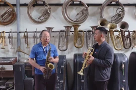 Trumpet village keeps fires burning