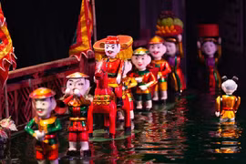 Village keeping ancient water puppetry afloat