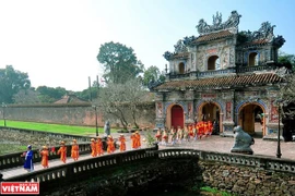 “Neu” pole erection ceremony in Hue's Royal Citadel