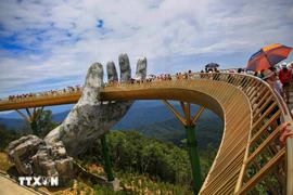 the Golden bridge is an iconic tourist attraction in Da Nang city (Photo: VNA)