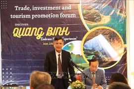 At the trade, investment and tourism promotion forum (Photo: VNA)