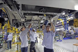 Passenger car production at Fort plant in Hai Duong province (Photo: VNA)