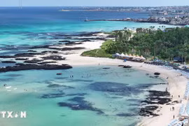 Renowned Hamdeok Beach in Jeju province (Photo: Yonhap/VNA)