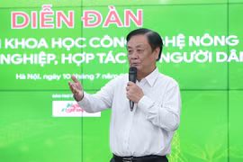 Minister of Agriculture and Rural Development Le Minh Hoan speaks at the conference. (Photo: VNA)