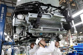 Car assembled at the plant of Honda in Vinh Phuc province (Photo: VNA)