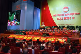 At the 10th National Congress of the Vietnam Fatherland Front (Photo: VNA)