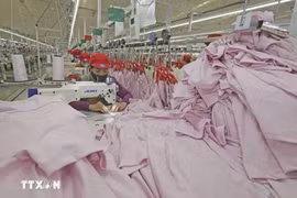 The production sector grows for the fifth consecutive quarter, at 10%. (Photo: VNA)