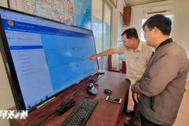 Fishing vessels' operation is closely monitored. (Photo: VNA)