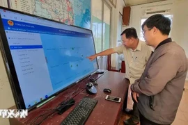 Fishing vessels' operation is closely monitored. (Photo: VNA)