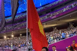 Athletes with disabilities seen at the Asian Para Games last year. They are diligently preparing for the 2024 Paris Paralympics. (Photo: webthethao.com.vn)