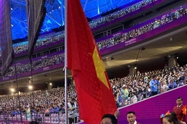 Athletes with disabilities seen at the Asian Para Games last year. They are diligently preparing for the 2024 Paris Paralympics. (Photo: webthethao.com.vn)