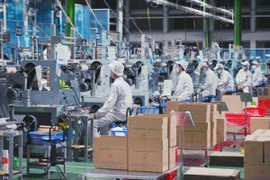 The proportion of labour in the industrial and service sectors is hoped to reach over 70%. (Photo: VNA)