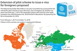 Extension of pilot scheme to issue e-visa for foreigners proposed