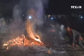 Pa Then ethnic people’s fire dancing festival 