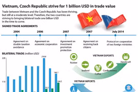 Vietnam, Czech Republic strive for 1 billion USD in trade value