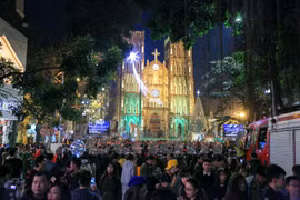 Christmas atmosphere in Hanoi capital