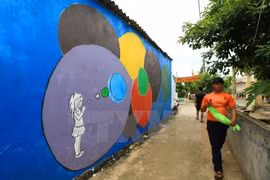 Mural artworks on An Binh island